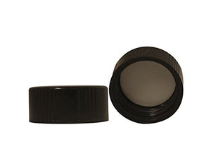 Perfume Studio 24/400 Cap Â Boston Round Caps, Pack of 24 Black Polypropylene Caps with F217 Chemical Resistance Foam Liner.