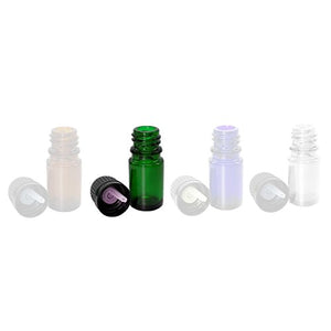 Perfume Studio Green Glass 5ml Euro Dropper, 6-pack (GREEN GLASS)