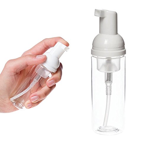 Premium Vials 50mlsoap-ZT 3 -Clear Plastic Foamer Bottle Pump Mini Travel Size Soap Dispenser Craft 50 ML (Pack of 3)