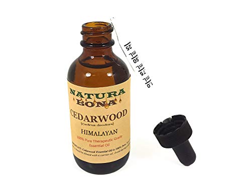 Cedarwood Essential Oil - 100% Pure & Natural Cedar Oil Therapeutic Grade; Amber Glass Bottle with Calibrated Pipette; 2oz
