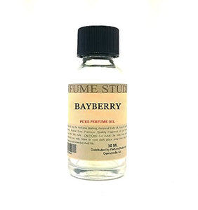 Pure Bayberry Perfume Oil for Perfume Making, Personal Body Oil, Soap, Candle Making & Incense; Splash-On Clear Glass Bottle. Premium Quality Undiluted & Alcohol Free (1oz, BayBerry Fragrance Oil)