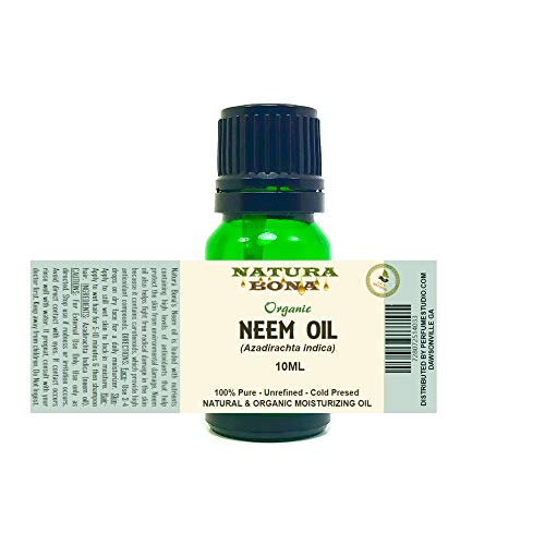 Organic Neem Oil - 100% Pure Nutrient Rich Oil for Skin, Nails & Hair. Helps with Stretch Marks, Restore Skin Elasticity, Fade Fine Lines, Moisturize Hair & Scalp (NEEM)