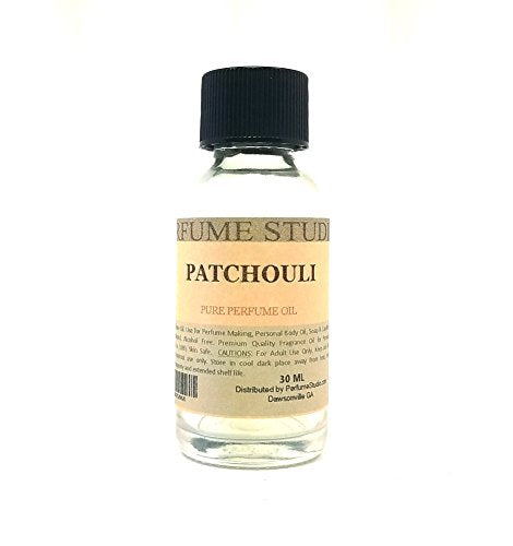 Patchouli Perfume Oil for Perfume Making, Personal Body Oil, Soap, Candle Making & Incense; Splash-On Clear Glass Bottle. Premium Quality Undiluted & Alcohol Free (1oz, Patchouli Fragrance Oil)