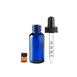 Perfume Studio Calibrated Glass Dropper Bottles for Essential Oils - Pack of 6 with Choice of Amber or Cobalt Glass Bottles