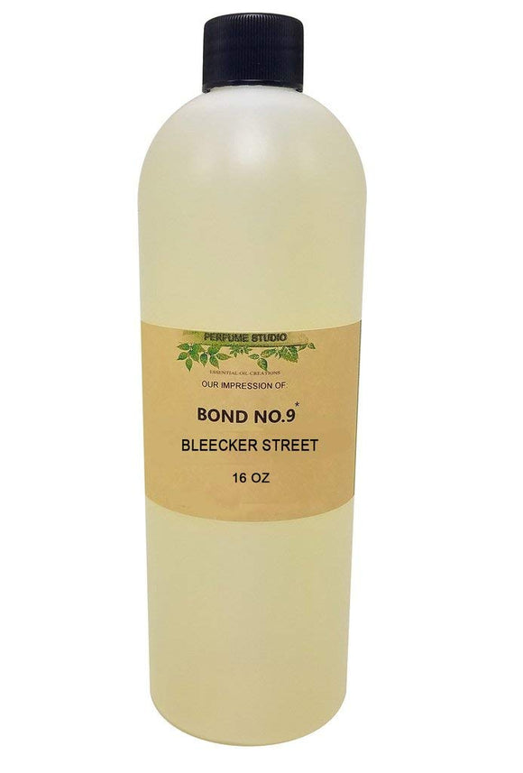 Perfume IMPRESSION Oil Compatible to *Bond No.9*Bleecker Street; 100% Pure Undiluted, No Alcohol Premium Parfum Version Oil (16oz Bulk Bottle)