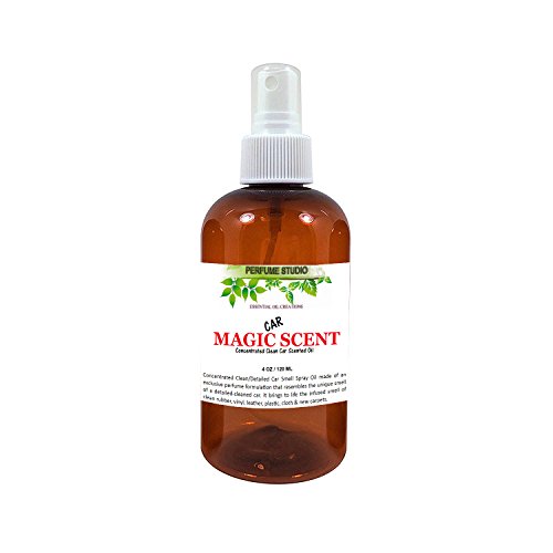 Car Magic Scent. Clean Car Smell Concentrated Oil Spray. A Premium, Long Lasting Pure Perfume Oil Infused with Lemongrass Essential Oil that Eliminates Odors/Kills Surface Bacteria; 4oz Spray Bottle