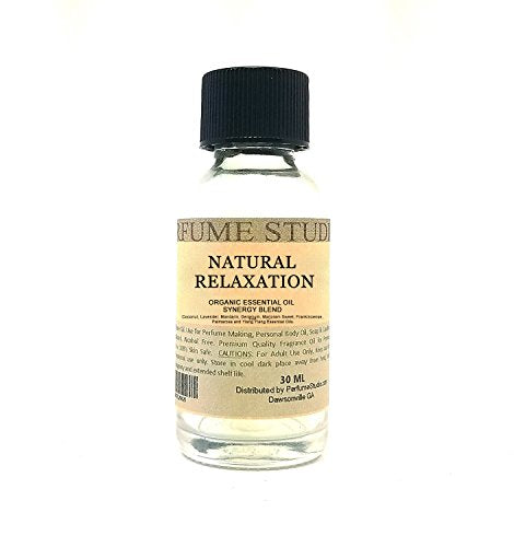 Therapeutic Essential Oil Blend for Perfume Making, Body Oils, Soap, Candle Making, Diffuser & Incense; Splash-On Glass Bottle. Premium Quality Alcohol Free (1oz, Natural Relaxation Blend)