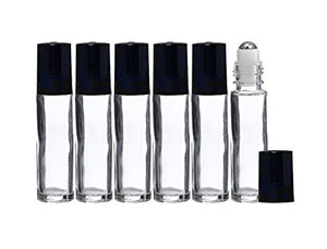 Perfume Studio Essential Oil Roller Bottles with Metal Roller Ball, 5 ml to 7 ml Max Capacity (6)