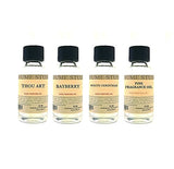 Holiday Fragrance Oil Set for Perfume Making, Personal Body Oil, Soap, Candle Making, Incense; 4 Splash-On 30ml Bottles