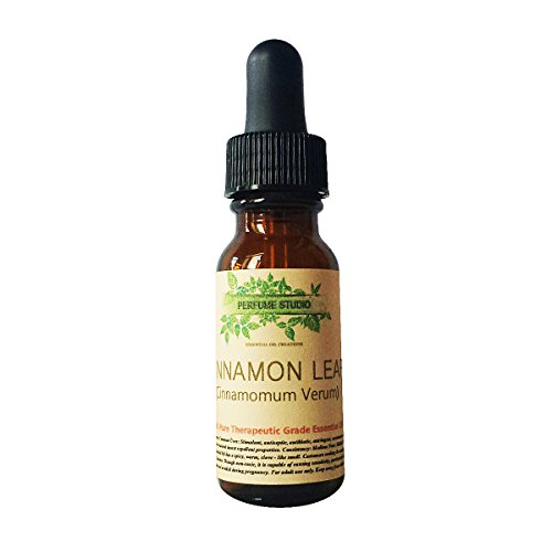 Cinnamon Leaf Oil. Therapeutic Grade 100% Pure Cinnamon Leaf Essential Oil in a 15ml Amber Glass Dropper Bottle (Cinnamomum Verum Premium Quality Aromatherapy Oil)