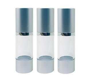 Perfume Studio Airless Pump Bottle Refillable; 30ml. Ideal Airless Dispenser Container for Travel Made from BPA Free Clear Durable Plastic. (30ml - 3, Airless Pump Bottle)