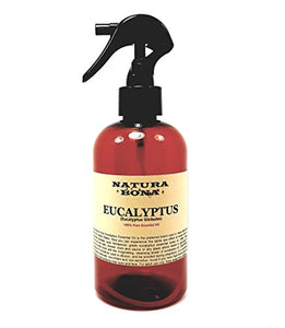 Natura Bona Pure Eucalyptus Spray Oil for Steam Shower Mist and Steam Room; 8oz BPA Free Spray Bottle (Extra Fine Mist Sprayer Included)