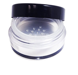 Perfume Studio Professional Quality Thick Wall 10g / 10ml Acrylic Container Jars with Makeup Sifter. Ideal for Cosmetics, Lip Balm, Creams, Lotions, Powders. BPA Free Round Jars with Black Lids (12)