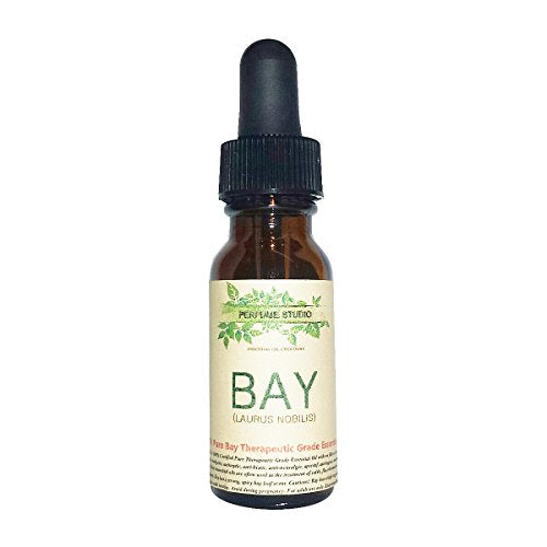 Bay Essential Oil. Therapeutic Grade 100% Pure, 15ml Amber Glass Dropper Bottle (Laurus Nobilis Premium Quality Aromatherapy Oil)