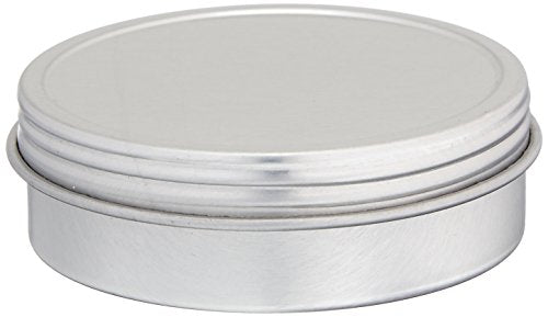 4oz Screw Top Tins - Set of Food Grade Airtight Tin Containers with Screw Top Lids, Flat & Round Tin Can Containers with a Thread Cap Tight Seal (12)