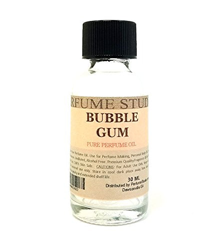 Bubble Gum Fragrance Oil for Perfume Making, Personal Body Oil, Soap, Candle Making & Incense; Splash-On Clear Glass Bottle. Premium Quality Undiluted & Alcohol Free (1oz, Bubble Gum Fragrance Oil)