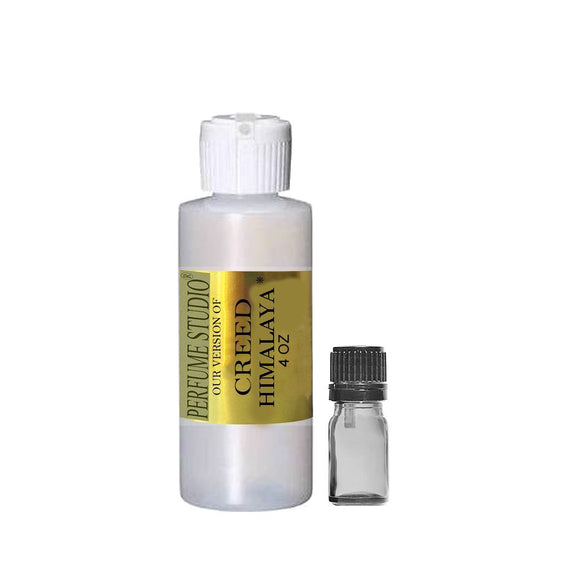 Perfume Studio Fragrance Oil Impression Compatible with HIMALAYA - Includes a 5ml Empty Glass Euro Dropper; 4oz