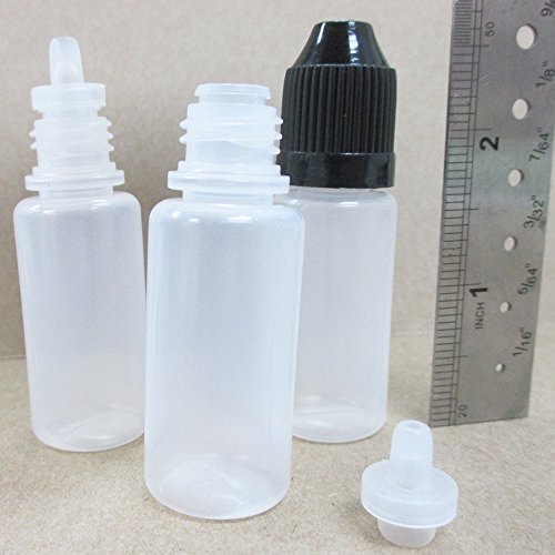 30 Empty Plastic Squeezable Dropper Bottles Tip 10ml Eye Liquid Dropper Oil LDPE