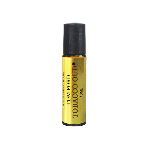 Perfume Studio Oil IMPRESSION of TF Tobacco Oud; 10ml Roll on Glass Bottle, 100% Pure Undiluted, No Alcohol Parfum (Premium Quality Fragrance Version; Not Original Brand)