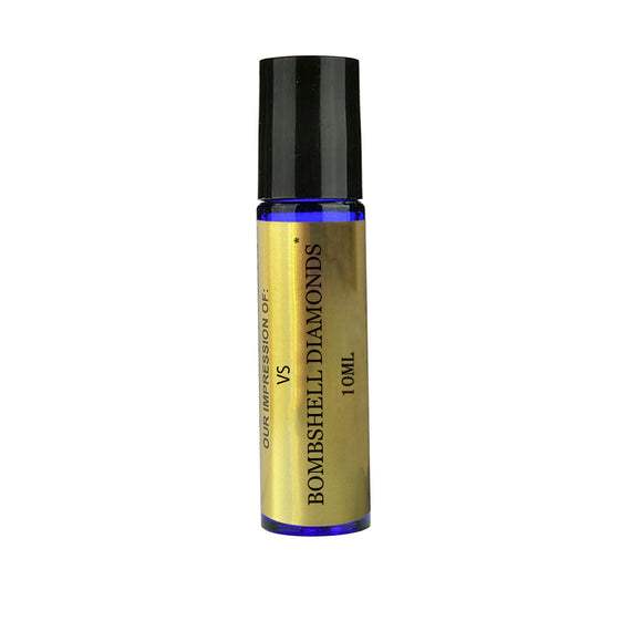 Perfume Oil IMPRESSION Compatible to Bombshell Diamond; Long Lasting 100% Pure No Alcohol Fragrance (10ML ROLL ON)