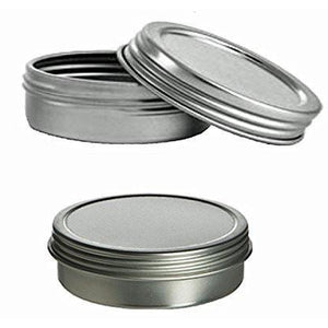 Cafe Cubano? Set of Food Grade Tin Containers with Screw Top Lids - 2 Oz, Fla...
