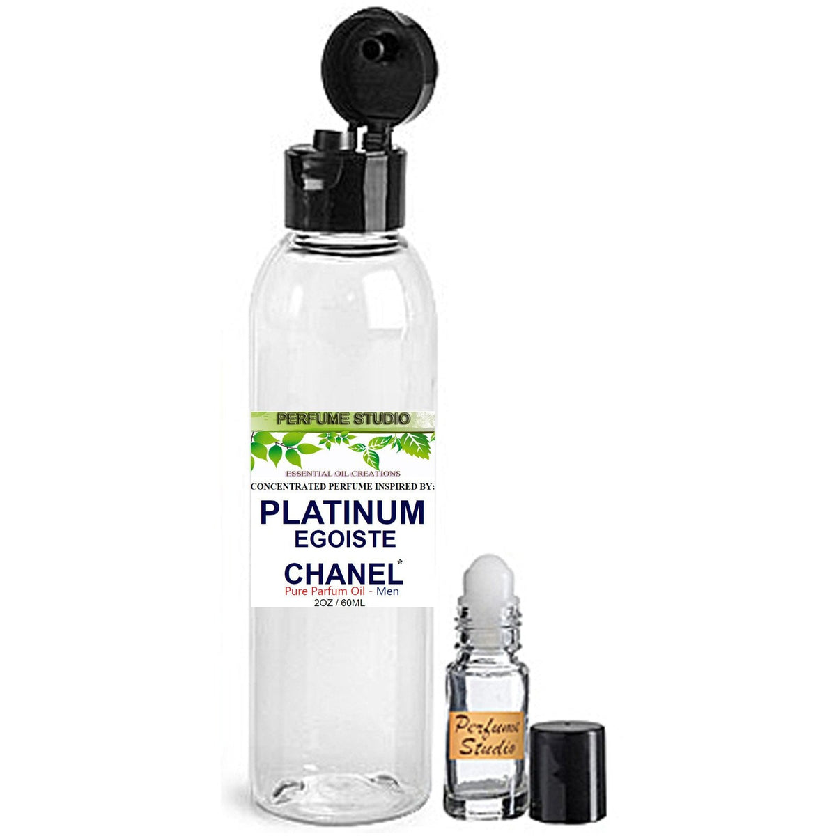 Wholesale Perfume Oil Inspired by Chaninel Egoistie Platinum* Cologne for  Men, 2oz Plastic Bottle and 5ml Roll-on