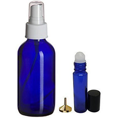 Perfume Studio Essential Oil Set (3, 4 Oz. Blue Cobalt Spray Bottles - 6, 10...