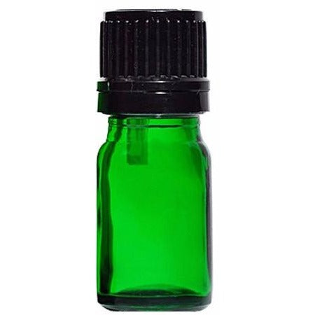 10ml Dropper Bottle - 6 Unit Pack of Empty Green Glass European Style Droppers to with Essential OIls and Personal Body Oils