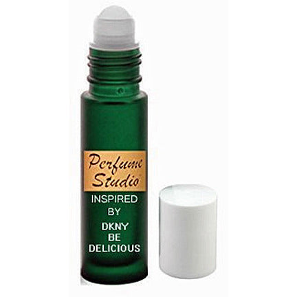 Concentrate Parfum VERSION of *Be*Delicious* Perfume Oil - Pure Perfume Oil for Women in a Frosted Green Roll on Bottle, .33 Oz/10ml