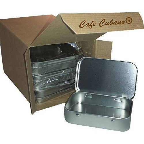 Rectangular Empty Hinged Tins. Set of 8 Pieces: Great For Pocket First Aid Kit