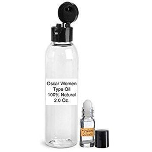 Wholesale Premium Perfume Oil Inspired by Oscar* Perfume for Women, 2oz Clear Plastic Bottle, 5ml Roller