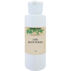 Lite Blue Ocean Perfume Oil; 4oz Bulk Size HDPE Bottle